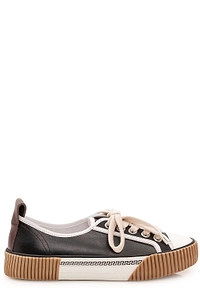 Versace Round-Toe Lace-Up Sneakers