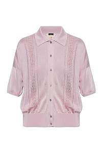 Versace Short Sleeve Knit Cardigan