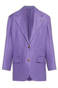 Versace Single-Breasted Oversized Blazer