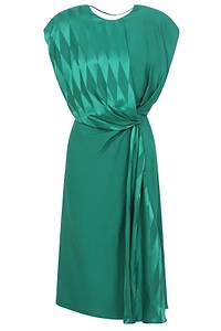 Versace Sleeveless Jacquard Midi Dress