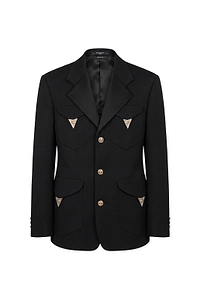 Versace Stretch Single-Breasted Blazer