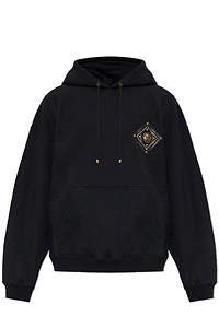 Versace Studded Medusa Patch Hoodie