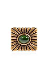 Versace Sunburst Cabochon Ring