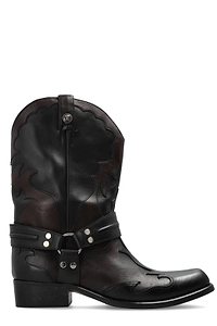 Versace Sylvester Harness Western Boots