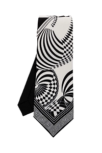 Versace Teatro Optical-Print Tie