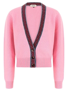 Versace V-Neck Button-Up Cardigan