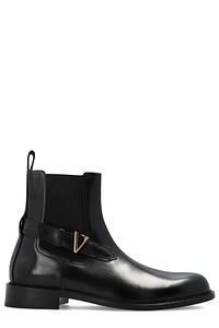 Versace V-Plaque Chelsea Boots