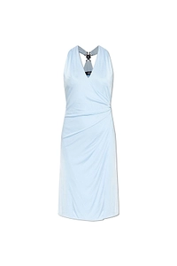 Versace V-Neck Midi Dress