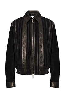 Versace Zip-Up Leather Jacket