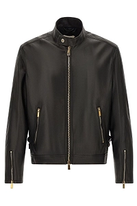 Versace Zipped Biker Jacket