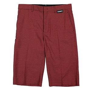 Vetements Houndstooth Straight Leg Shorts