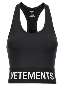 Vetements Logo Underband Sleeveless Sports Top