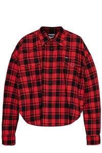 Vetements Logo Check Oversized Shirt