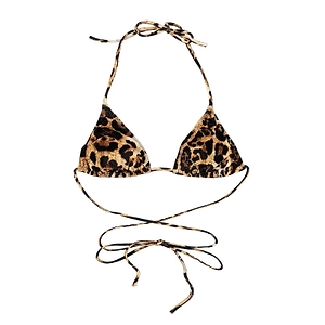 Vetements Leopard-Printed Tie Fastened Bikini Top