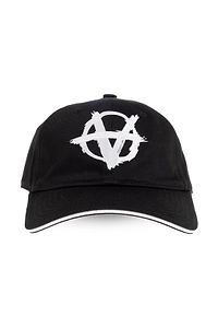 Vetements Logo Embroidered Curved-Peak Baseball Cap