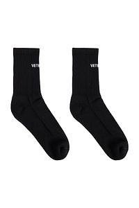 Vetements Logo Intarsia Socks