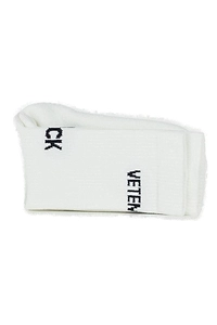 Vetements Logo Intarsia Ribbed Socks