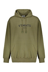 Vetements Logo Printed Drawstring Hoodie