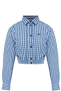 Vetements Plaid Copped Shirt