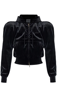 Vetements Shoulder Pads Zipped Hoodie