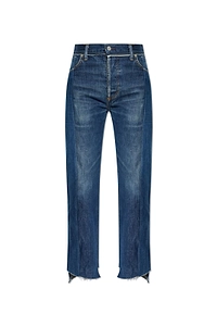 Vetements Raw Hem Straight-Leg Jeans