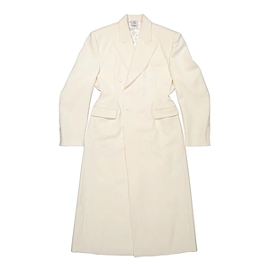 Vetements Reconstructed Double-Breasted V-Neck Coat