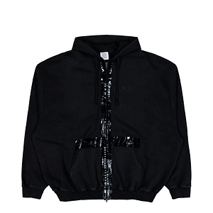 Vetements Taped Detailed Zip-Up Hoodie