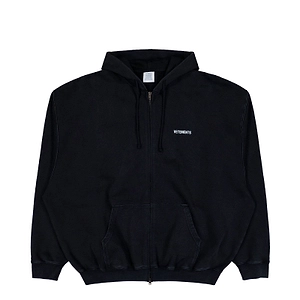 Vetements Zip-Up Drawstring Hoodie