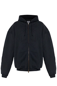 Vetements Zip-Up Drawstring Hoodie