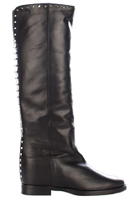 Via Roma 15 Studded Round Toe Boots