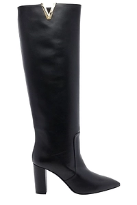 Via Roma 15 V Logo Knee-High Boots