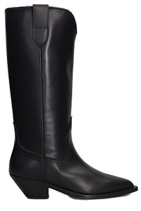 Via Roma 15 Western-Style Cuban Heeled Cowboy Boots