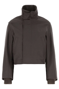 Victoria Beckham Ribbed Hem Bomber Jacket