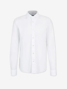Vincenzo Di Ruggiero Floral Jacquard Curved Hem Shirt