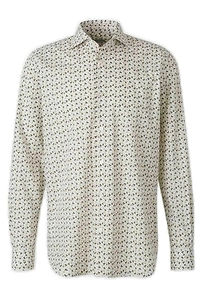 Vincenzo Di Ruggiero Floral Printed Curved Hem Shirt
