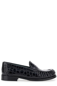 Vinny's Embossed Slip-On Loafers