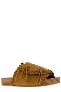 Visvim Christo Shaman Folk Fringe Mules