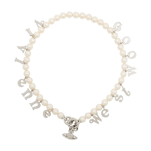 Vivienne Westwood Leanne Logo Charm Necklace