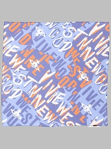 Vivienne Westwood Logo Print Cotton Scarf