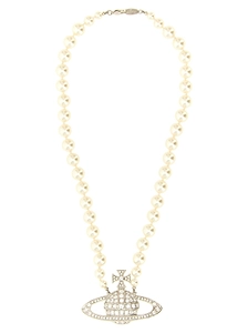 Vivienne Westwood Man Bas Relief Pearl Necklace