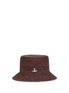 Vivienne Westwood Orb Raffia Bucket Hat