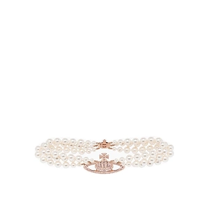 Vivienne Westwood Bas Relief Three-Row Embellished Necklace
