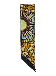 Vlisco Dialogues Eternal Sun Skinny Silk Scarf