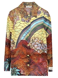 Vlisco Dialogues Oversized Printed Shirt