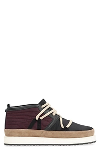 Volta Quilted Mid-Top High-Top Sneakers