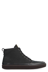 Volta Round Toe High-Top Sneakers