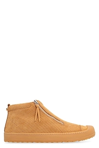 Volta Round Toe Zip-Up Sneakers