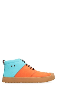 Volta Suede Mid Top High-Top Sneakers