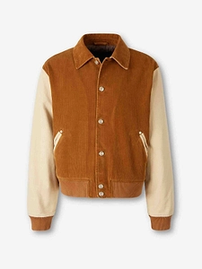 Wales Bonner Contrast-Sleeve Corduroy Jacket