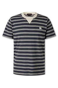 Wales Bonner Logo Embroidered Stripe Patterned T-Shirt